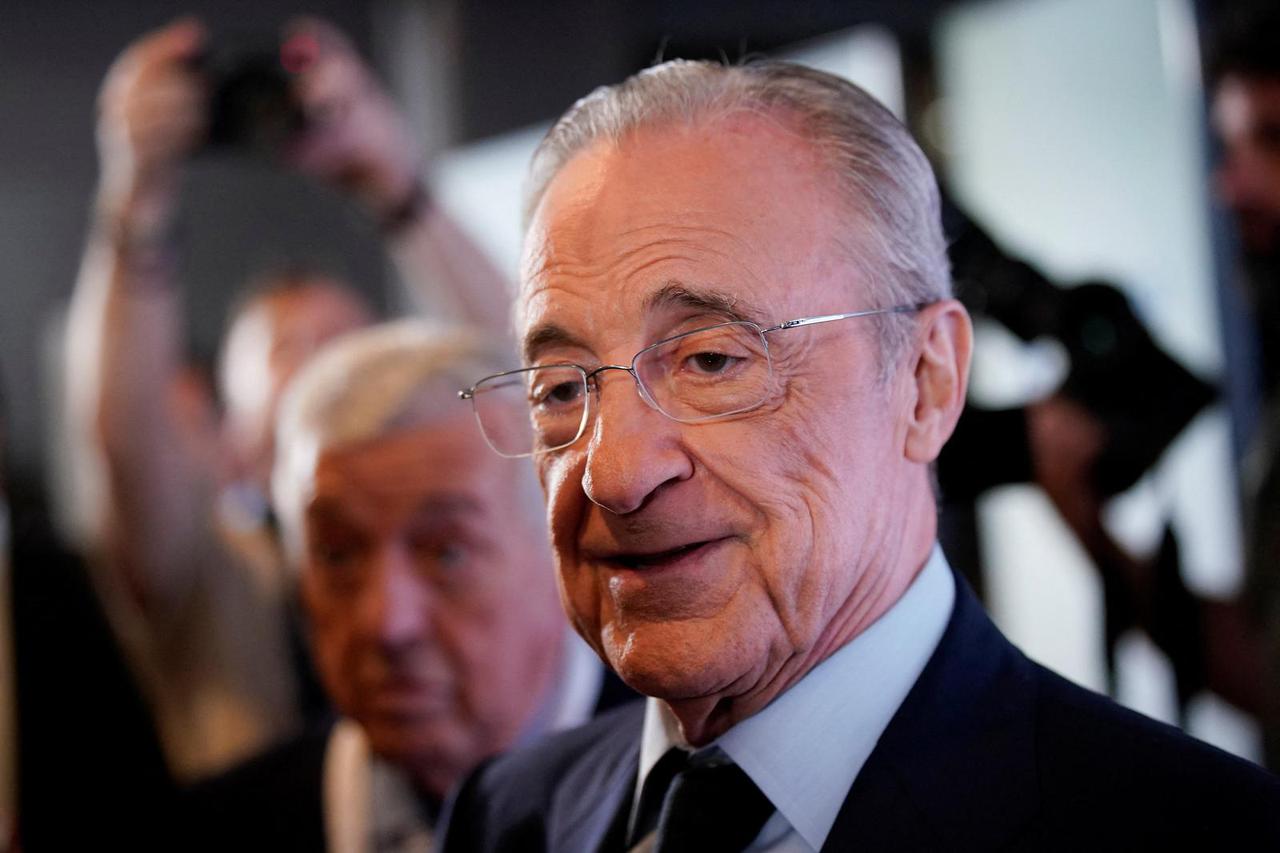 Florentino Perez is re-elected as Real Madrid president