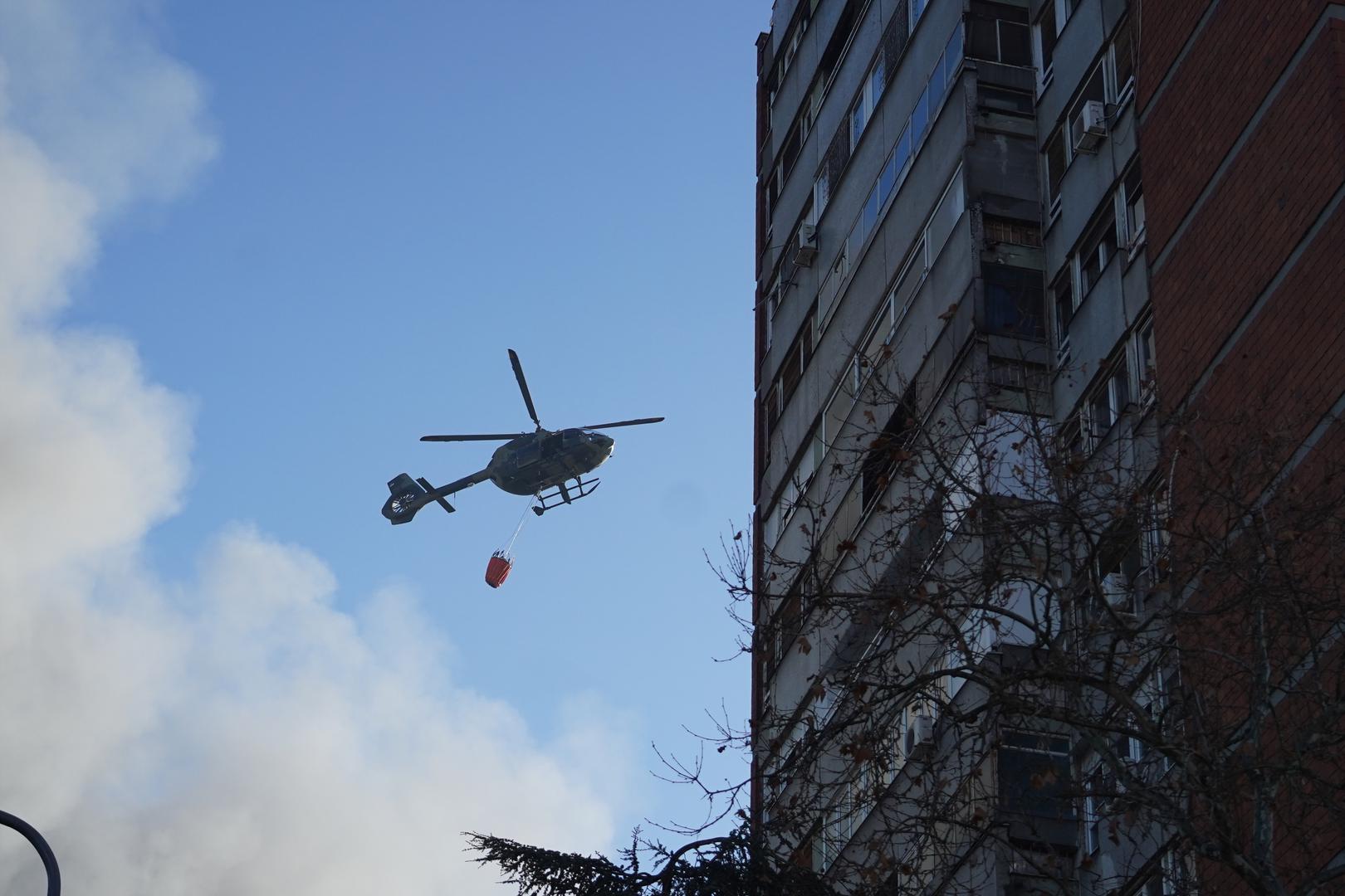 24, January, 2024, Belgrade - After less than two years, a huge fire broke out again in the China Shopping Center in Block 70. Photo: Antonio Ahel/ATAImages