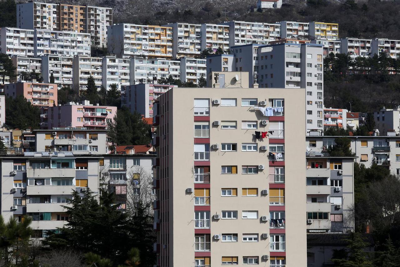 Rijeka: Stambene zgrade u gradskom naselju Gornja Vežica