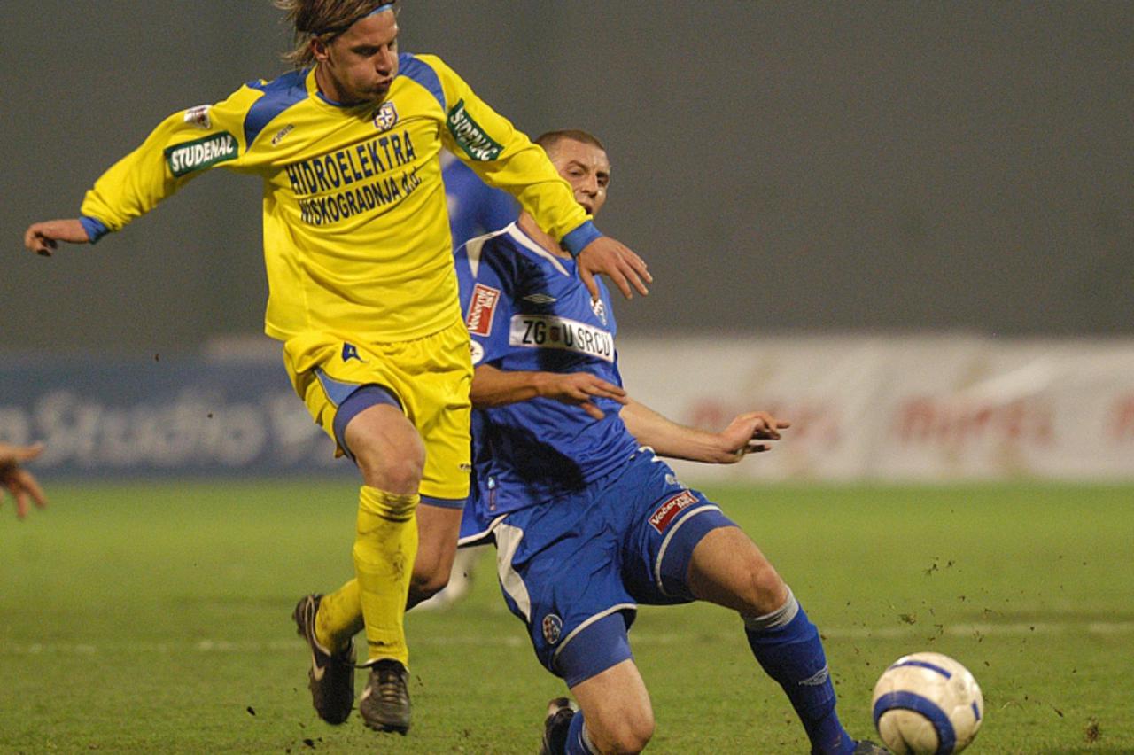 'sport...zagreb...05.11.2005. maksimir, dinamo - inter 0-0, vedran jese i eddy bosnar foto: goran stanzl'