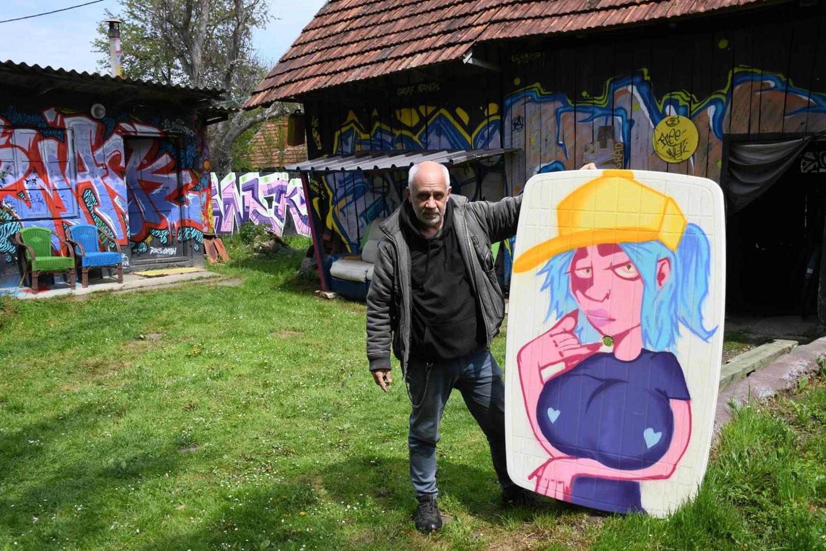 03.05.2021., Legrad - Turisticka patrola Vecernjeg lista. Legrad. Jedna od najvecih atrakcija je Grafiti ranc.  
Photo:Damir Spehar/PIXSELL
