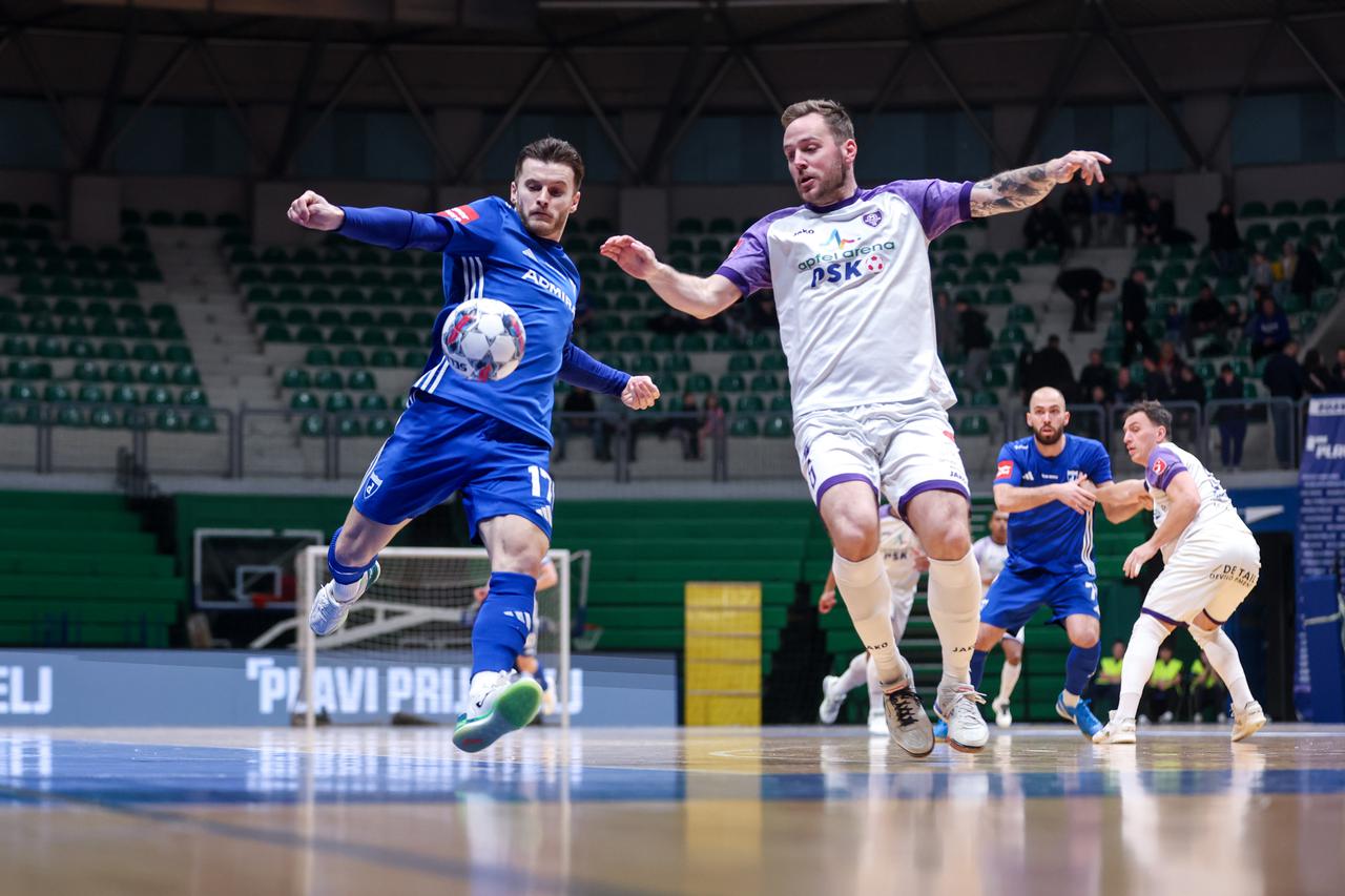 Zagreb: Susret polufinala Hrvatskog malonogometnog kupa između Futsal Dinama i MNK Novo Vrijeme