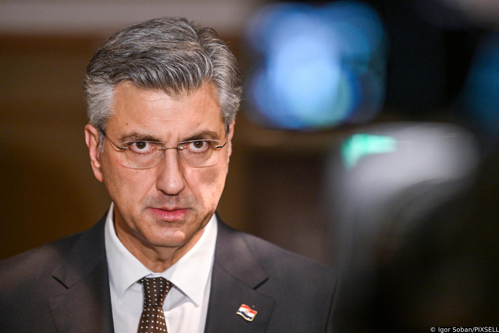 13.03.2026., Zagreb - Andrej Plenkovic dao je izjavu za medije. Photo: Igor Soban/PIXSELL