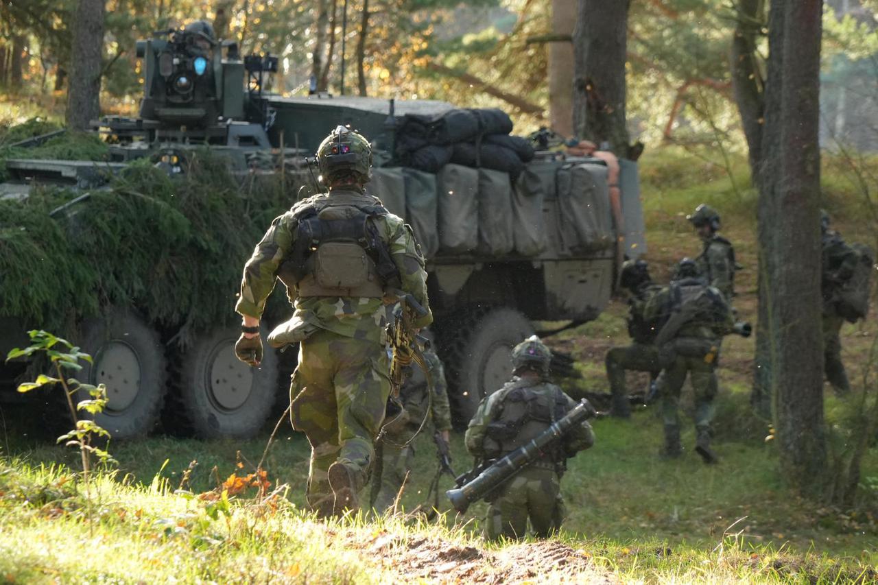 Swedish troops train ahead of NATO deployment to Latvia