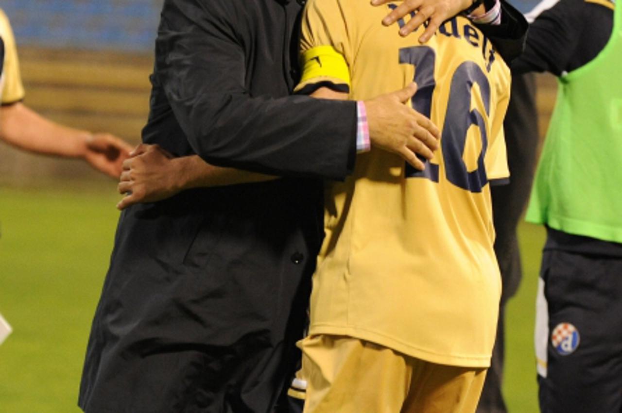 '07.04.2012., Sibenik - Nogometna utakmica 25. kola MAXtv Prve HNL, NK Sibenik - GNK Dinamo. Trener Dinama Ante Cacic i Milan Badelj.  Photo: Hrvoje Jelavic/PIXSELL'