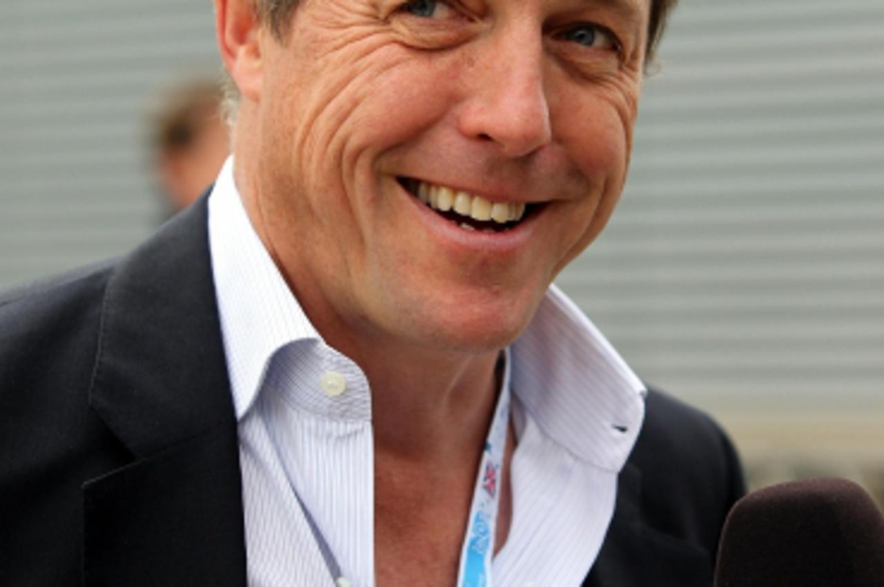 'Actor Hugh Grant during the British Grand Prix at Silverstone Circuit, Silverstone. Photo: Press Association/Pixsell'