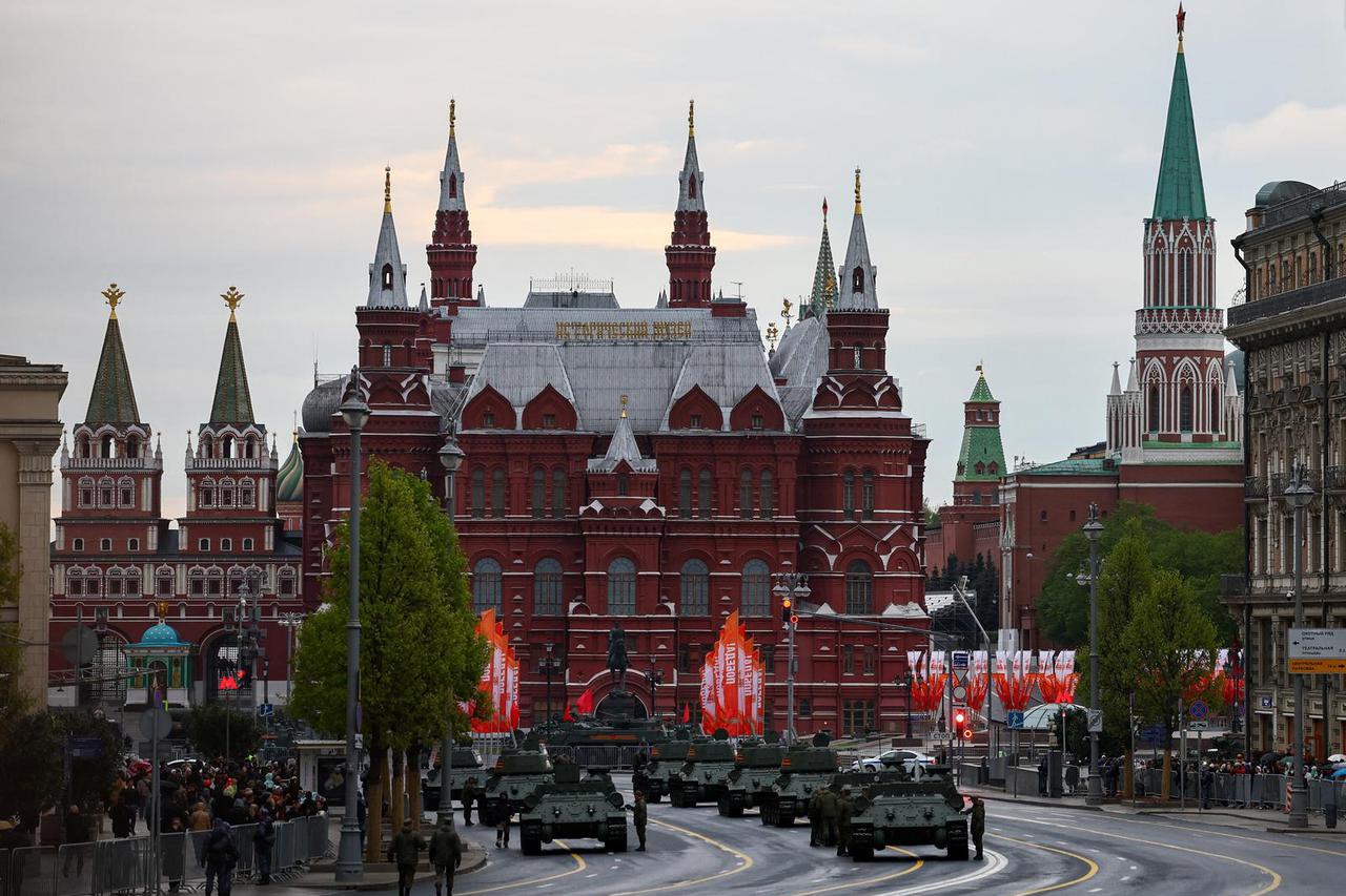 Rehearsal for Victory Day parade in Moscow