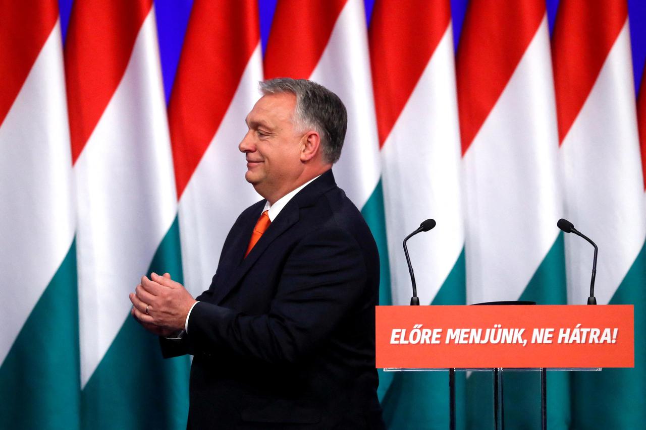 FILE PHOTO: Hungarian PM Orban delivers his annual speech in Budapest