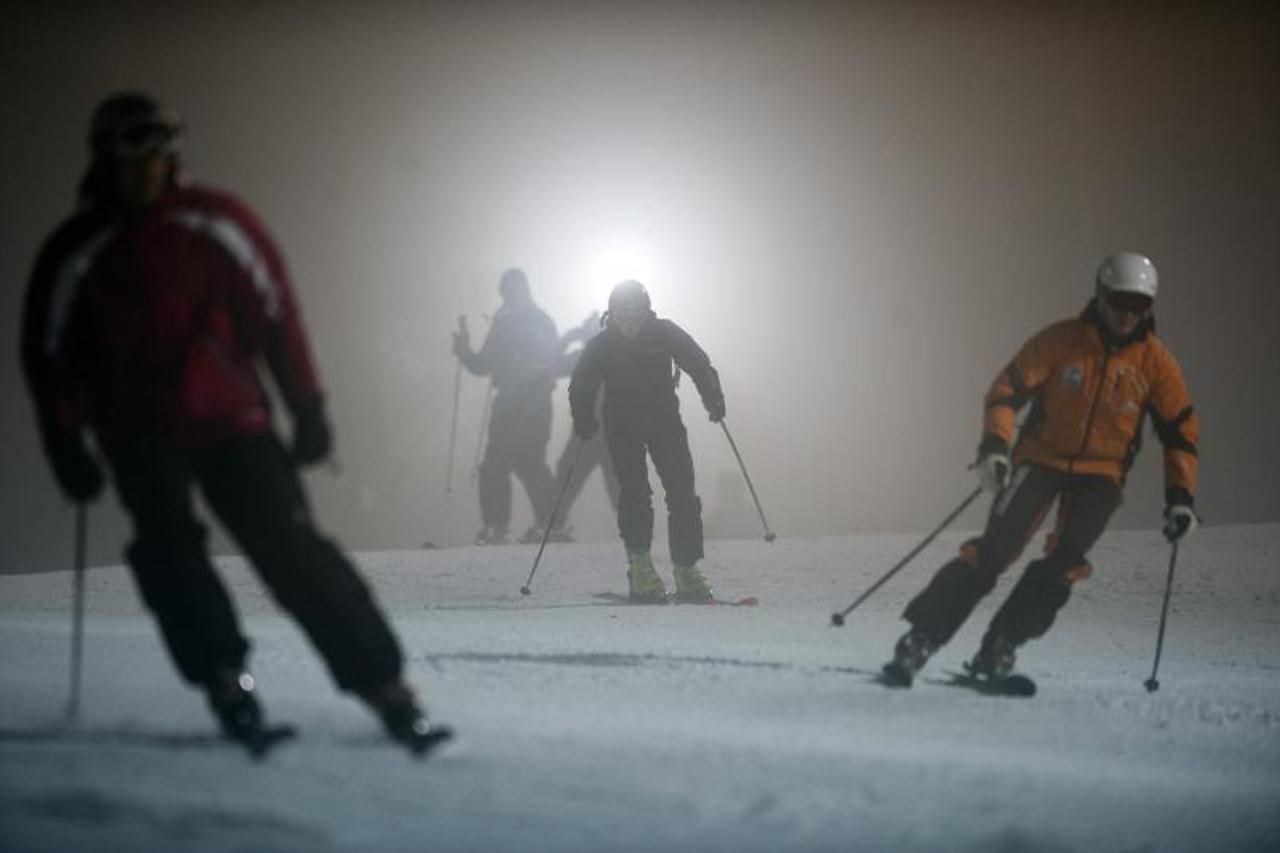nocno skijanje, Sljeme (1)