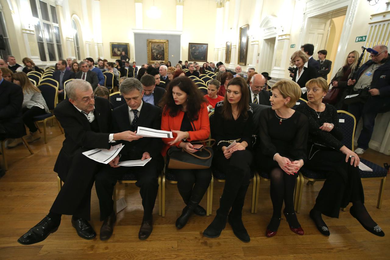 13.12.2015., Zagreb - Muzej Mimara, u povodu proslave 25. obljetnice obnove HKD Napredak svecani koncert Napretkovih prijatelja i stipendista Napretku u cast, odrzan je u velikoj dvorani muzeja Mimara. Na programu su izvodjena djela domacih i inozemnih sk