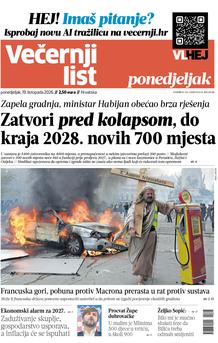 Večernji list naslovnica