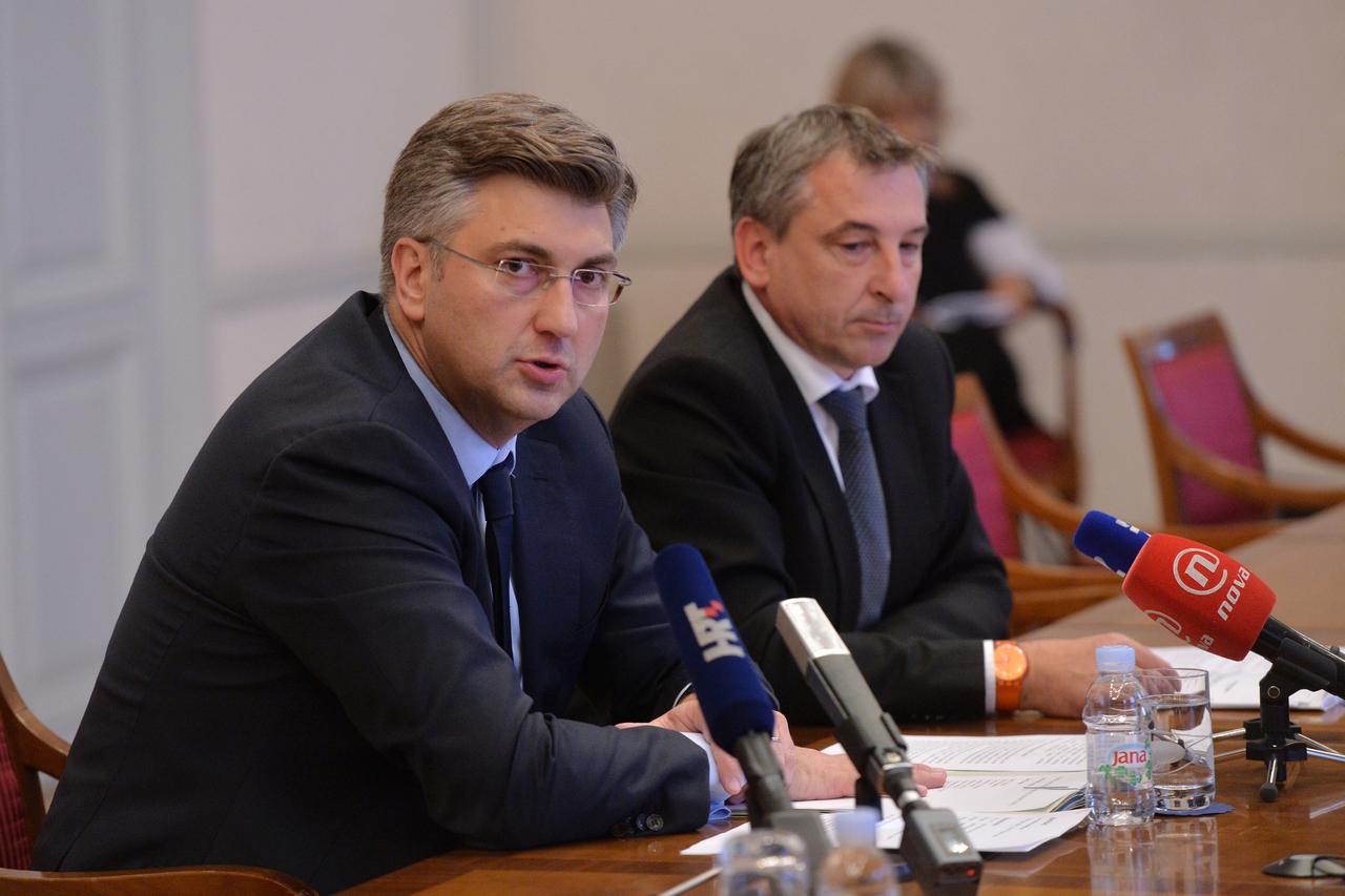 Andrej Plenković i Predrag Štromar