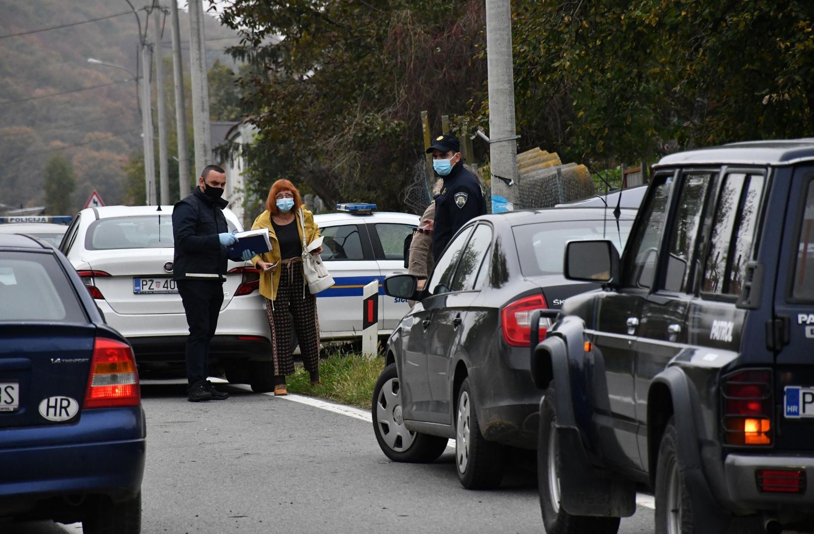 28.10.2020., Rusevo - U obiteljskoj kuci u Rusevu pronadjeno mrtvo tijelo zene (48), policija sumnja u nasilnu smrt, uhitila muskarca (58).Photo: Ivica Galovic/PIXSELL