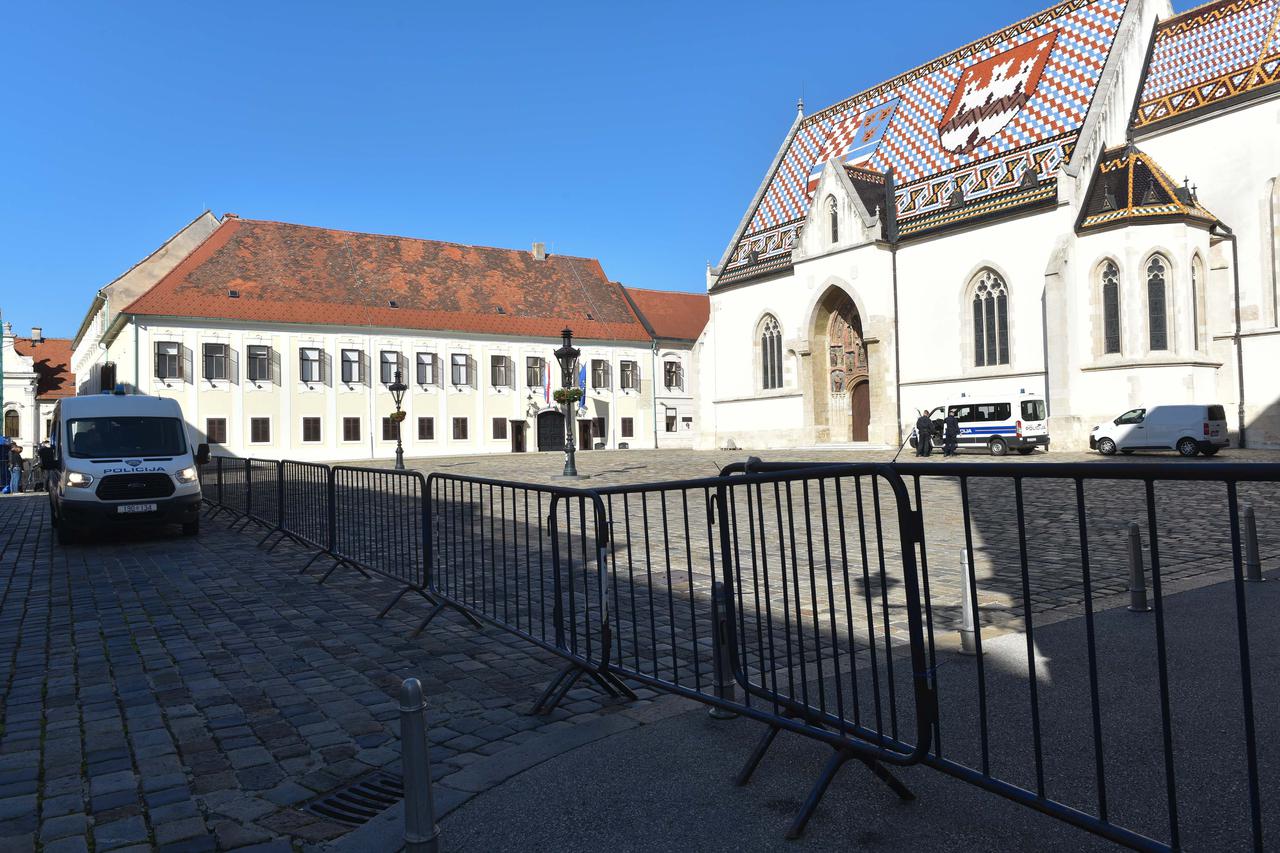 Markov trg pod policijskim osiguranjem nakon ranjavanja policajca u pucnjavi