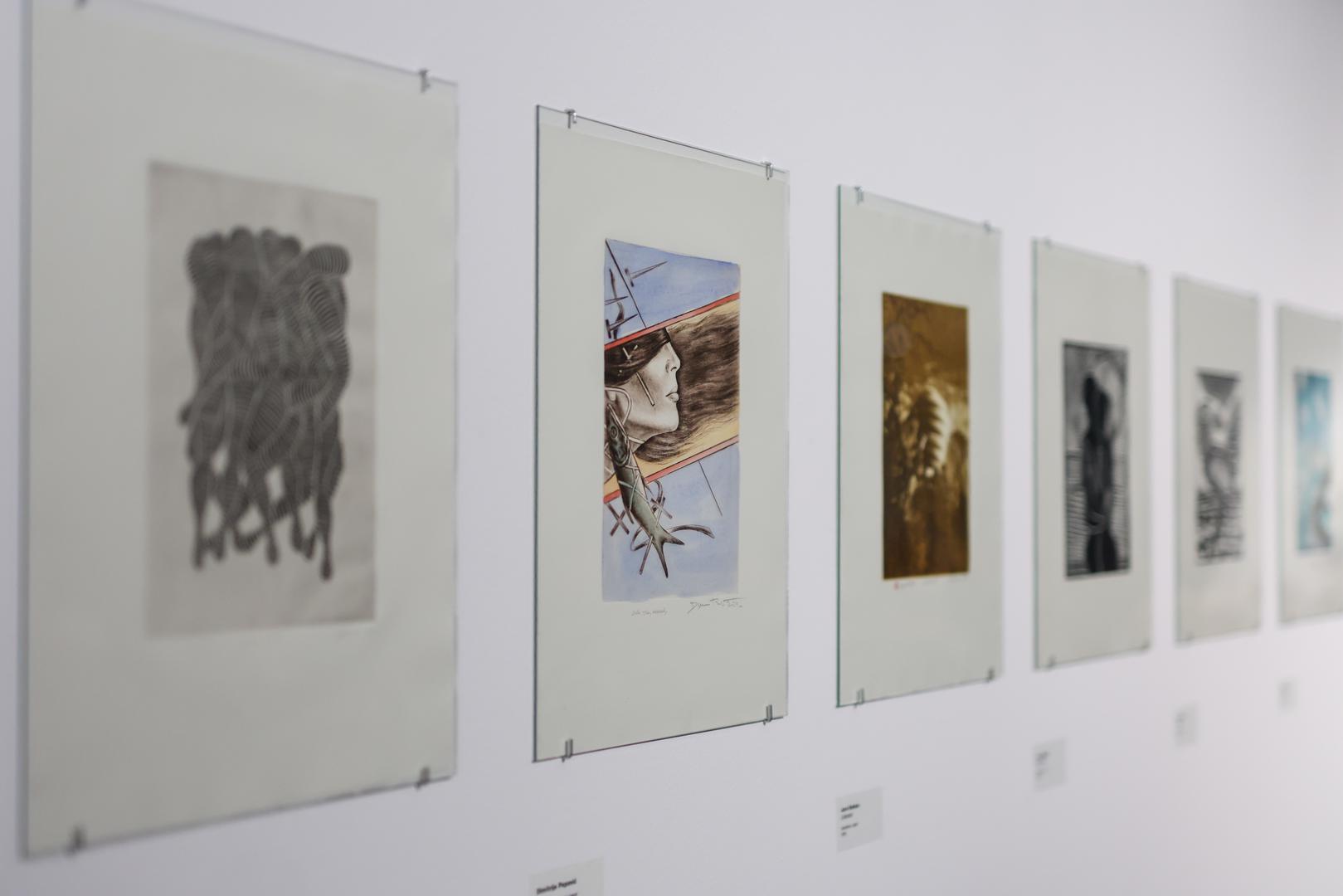 18.02.2025., Zagreb - Predstavljanje pjesnicko-graficke mape "List je covjek koji hoda zrakom: hommage Luku Paljetku" kolekcionara i promicatelja graficke umjetnosti Boze Biskupica u Muzeju suvremene umjetnosti. Suvremeni hrvatski i slovenski likovni umjetnici i umjetnice u raznim grafickim tehnikama vizualizirali su svoj dozivljaj Luka Paljetka u 34 grafike, akvarel i fotografski ispis, te 17 pjesama. Photo: Igor Kralj/PIXSELL