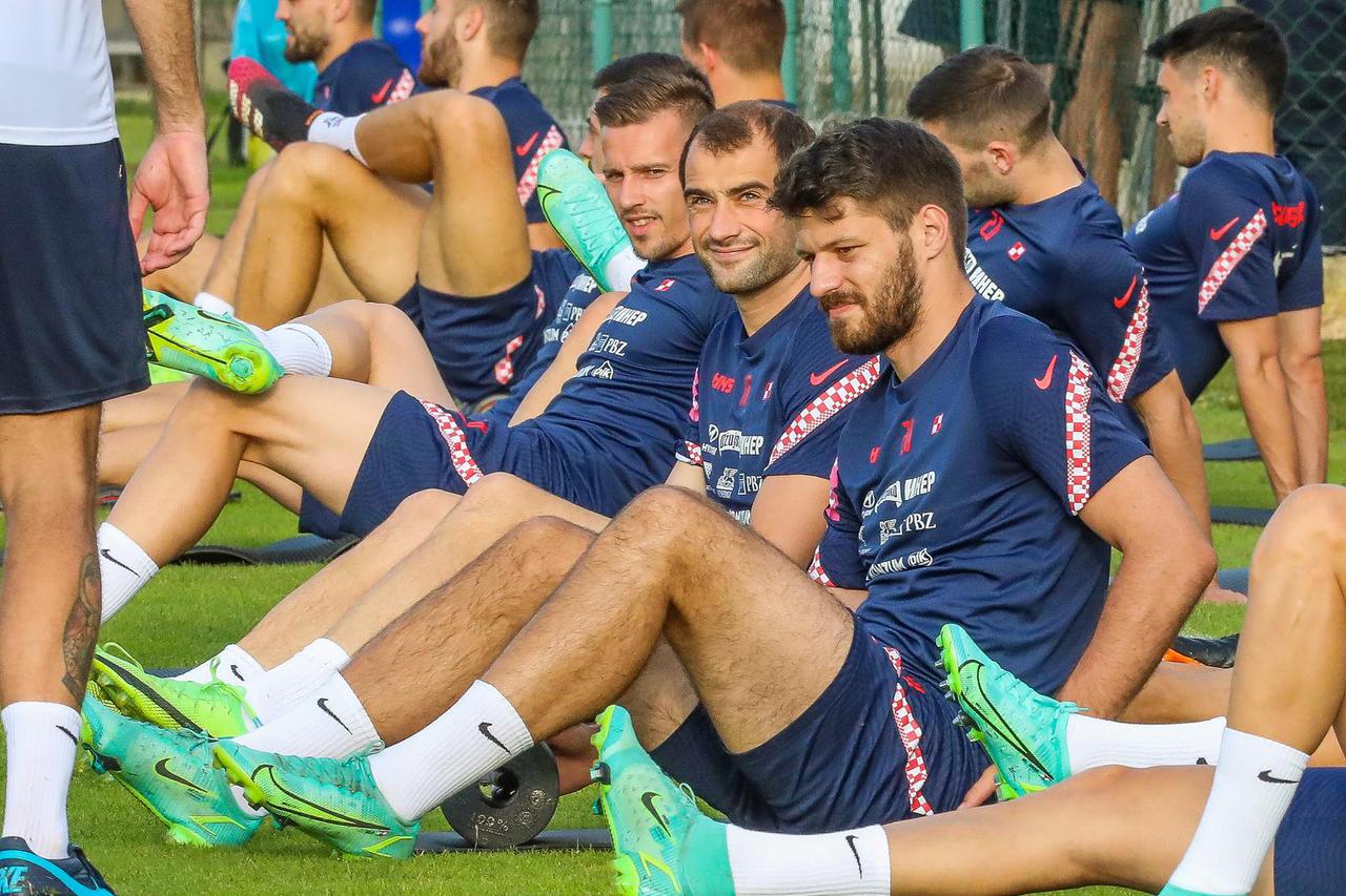 Rovinj: Trening hrvatske nogometne reprezentacije