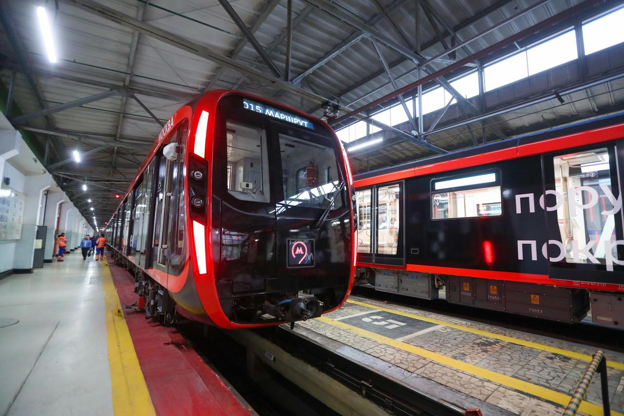 Moskva-2020 new-generation train in Moscow Metro