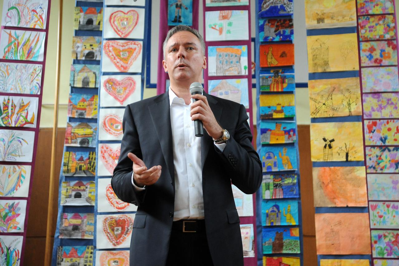 25.04.2014., Zagreb - 55. godisnjica OS Marina Drzica u Zagrebu. Darinko Kosor.  Photo: Daniel Kasap/PIXSELL