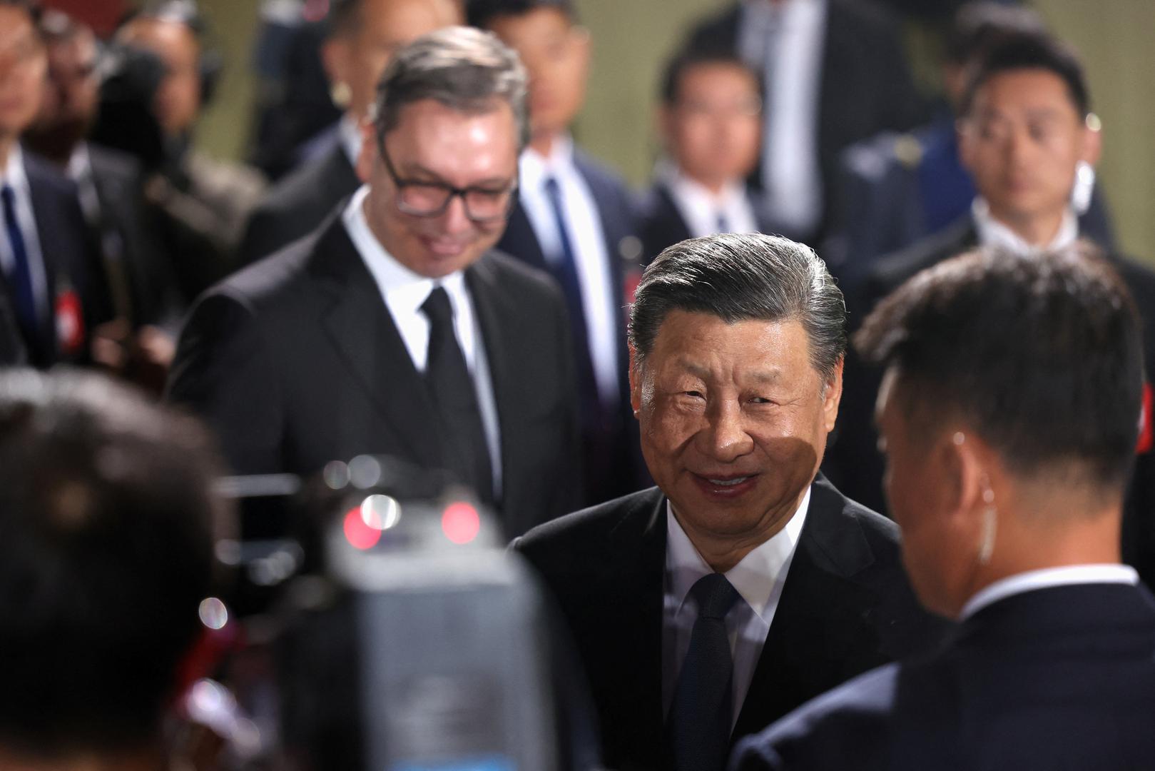 China's President Xi Jinping reacts upon his arrival for an official two-day state visit, at Nikola Tesla Airport in Belgrade, Serbia, May 7, 2024. REUTERS/Marko Djurica Photo: MARKO DJURICA/REUTERS