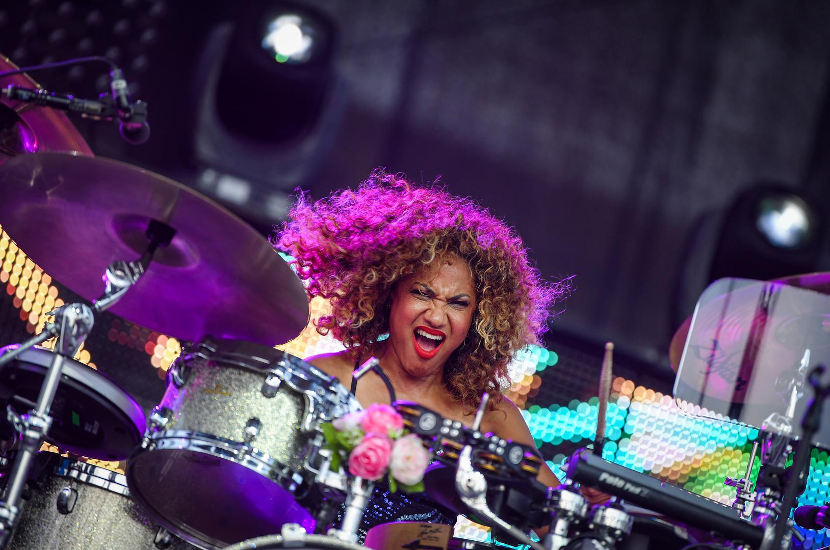 30.06.2022., Zagreb - Grupa Simple Minds nastupila na Salati. Cherisse Osei Photo: Josip Regovic/PIXSELL