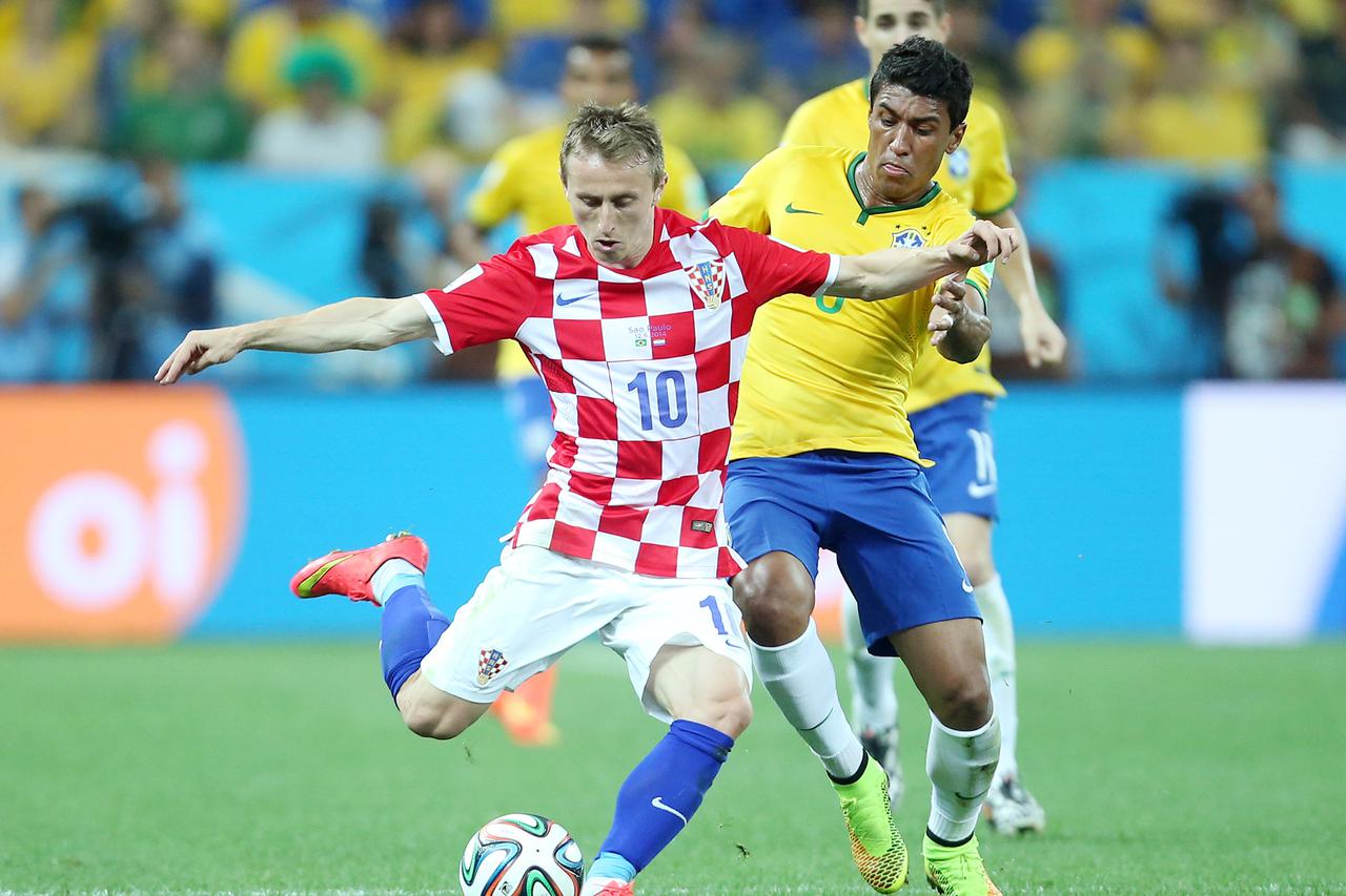 12.06.2014., Sao Paulo, Brazil - Svjetsko nogometno prvenstvo, Brazil - Hrvatska. Luka Modric.  Photo: Sanjin Strukic/PIXSELL