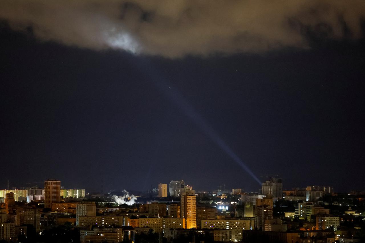 Russian drone strike in Kyiv