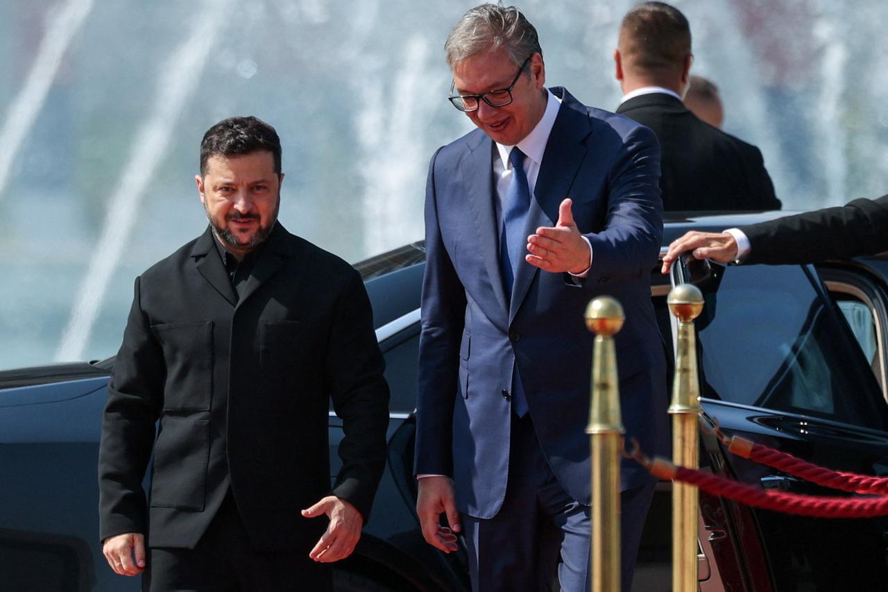 Volodimir Zelenski i Aleksandar Vučić
