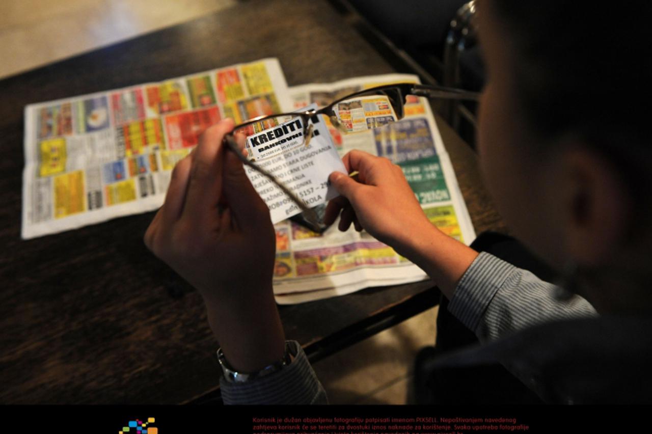 '15.10.2009., Zagreb - Nepovoljni krediti koji se nude preko raznih oglasnika. ilustracija Photo: Antonio Bronic/VLM/PIXSELL'