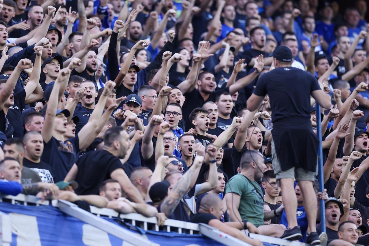 Atmosfera na stadionu Maksimir tijekom utakmice Dinama i Astane