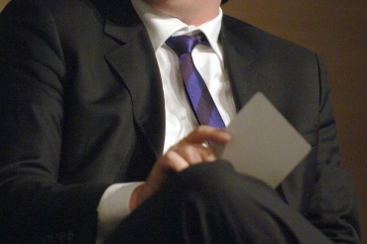 '16.10.2009.,Split, Hrvatska - Zapoceo je trodnevni devetnaesti po redu kongres Zagrebacke burze u splitskom la Meridijen hotelu. Na okruglom stolu su sudjelovali Marko Skreb, Ante Babic, Zeljko Lovri