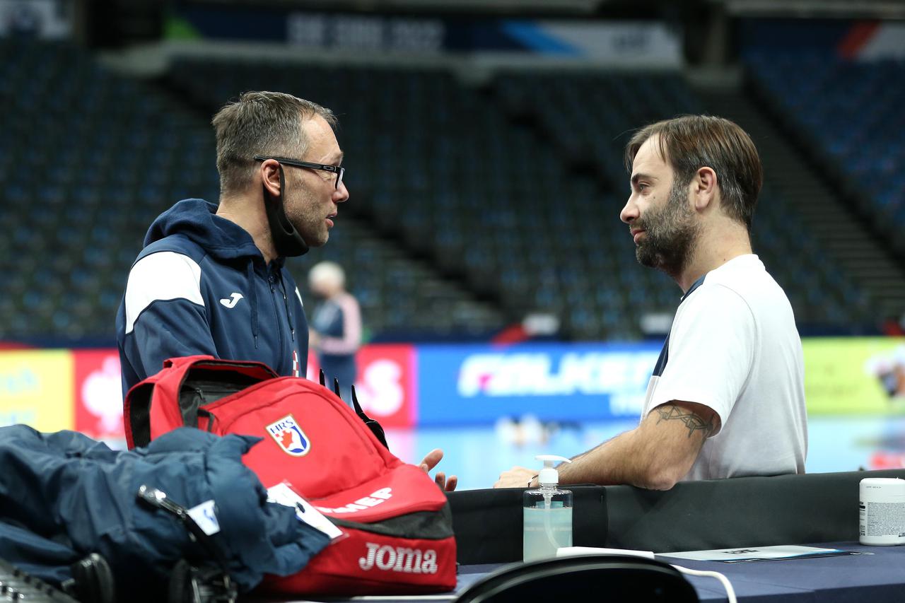 Budimpešta: Hrvatski rukometni reprezentativci odradili trening u MVM Areni