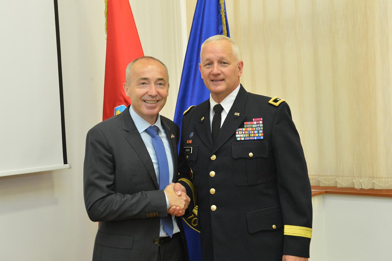 Krstičević sa zapovjednikom Nacionalne garde Minnesote u MORH-u