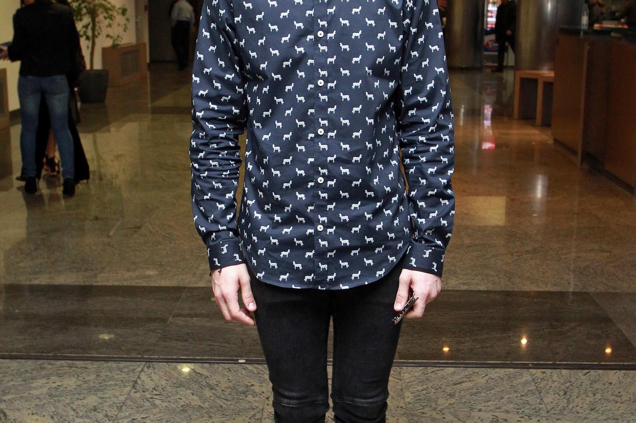 04.04.2015., HRT, Zagreb - Treca live emisija glazbenog showa The Voice. Marin Juric Civro. Photo: Goran Jakus/PIXSELL