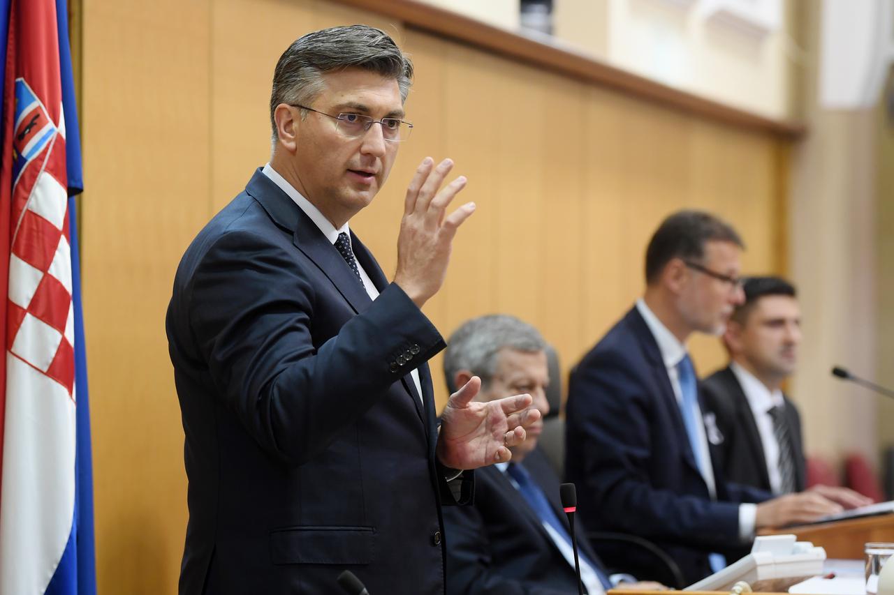 Zagreb: Premijer Plenković podnosi izviješće o sastancima Vijeća Europe u listopadu