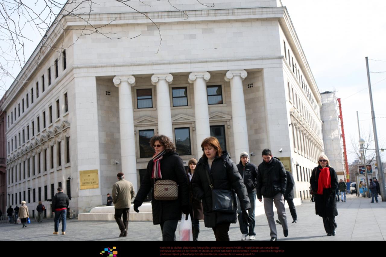 '18.02.2009., Trg hrvatskih velikana 3, Zagreb - Hrvatska narodna banka, HNB. Photo: Tatjana Tadic/Poslovni dnevnik/PIXSELL'