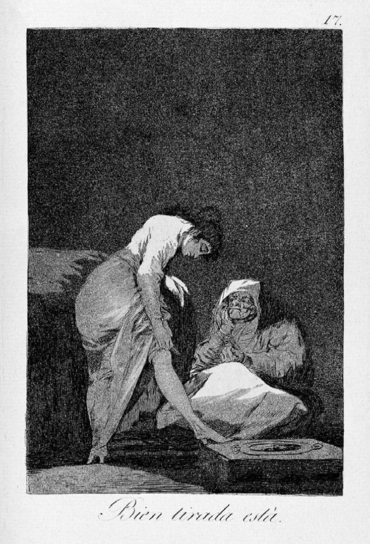 Francisco Goya – Mlada žena odbacuje svoju nevinost da bi postala prostitutka (1798. godina)