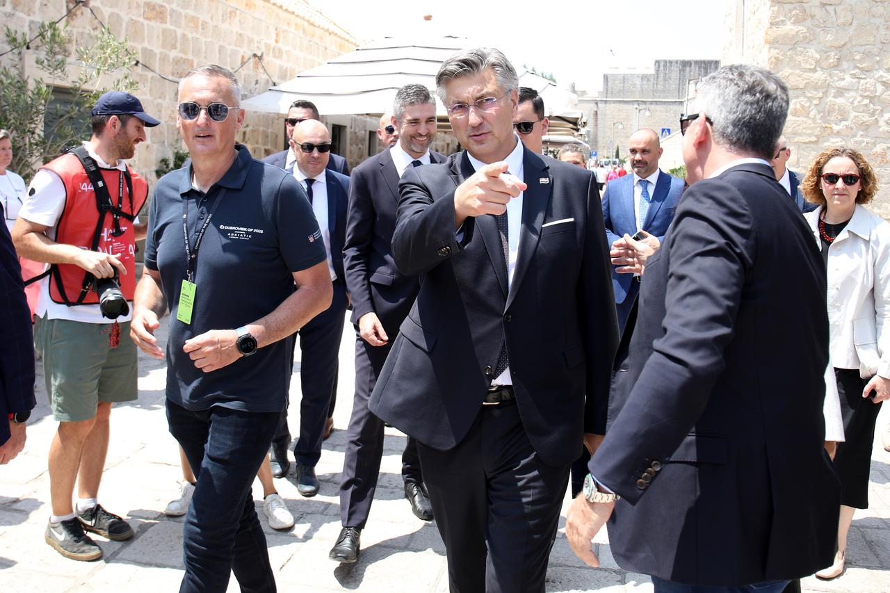 Andrej Plenković u Dubrovniku povodom Svjetskog prvenstva motornih električnih čamaca na vodu