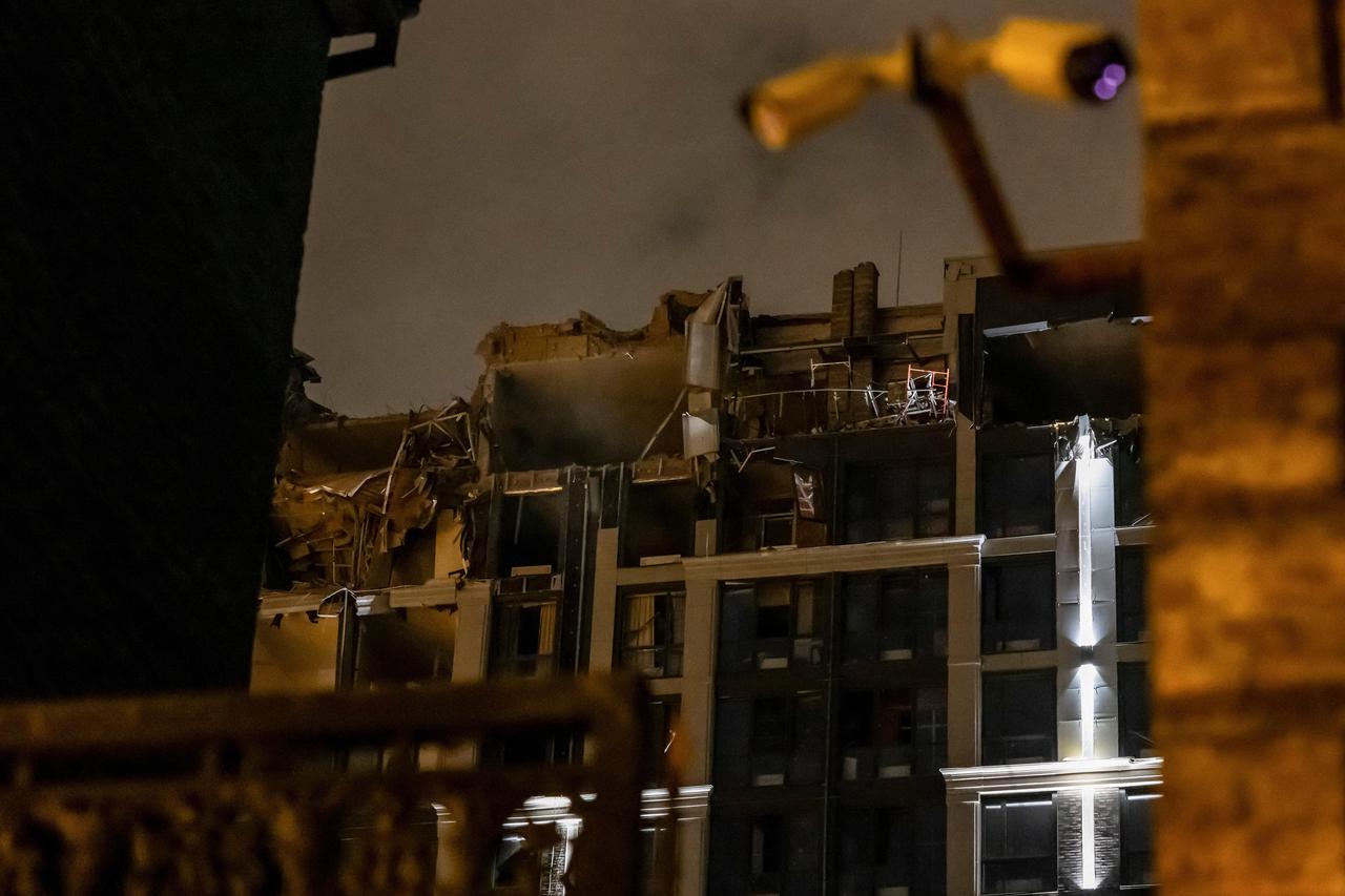 Aftermath of a Russian missile attack in Dnipro