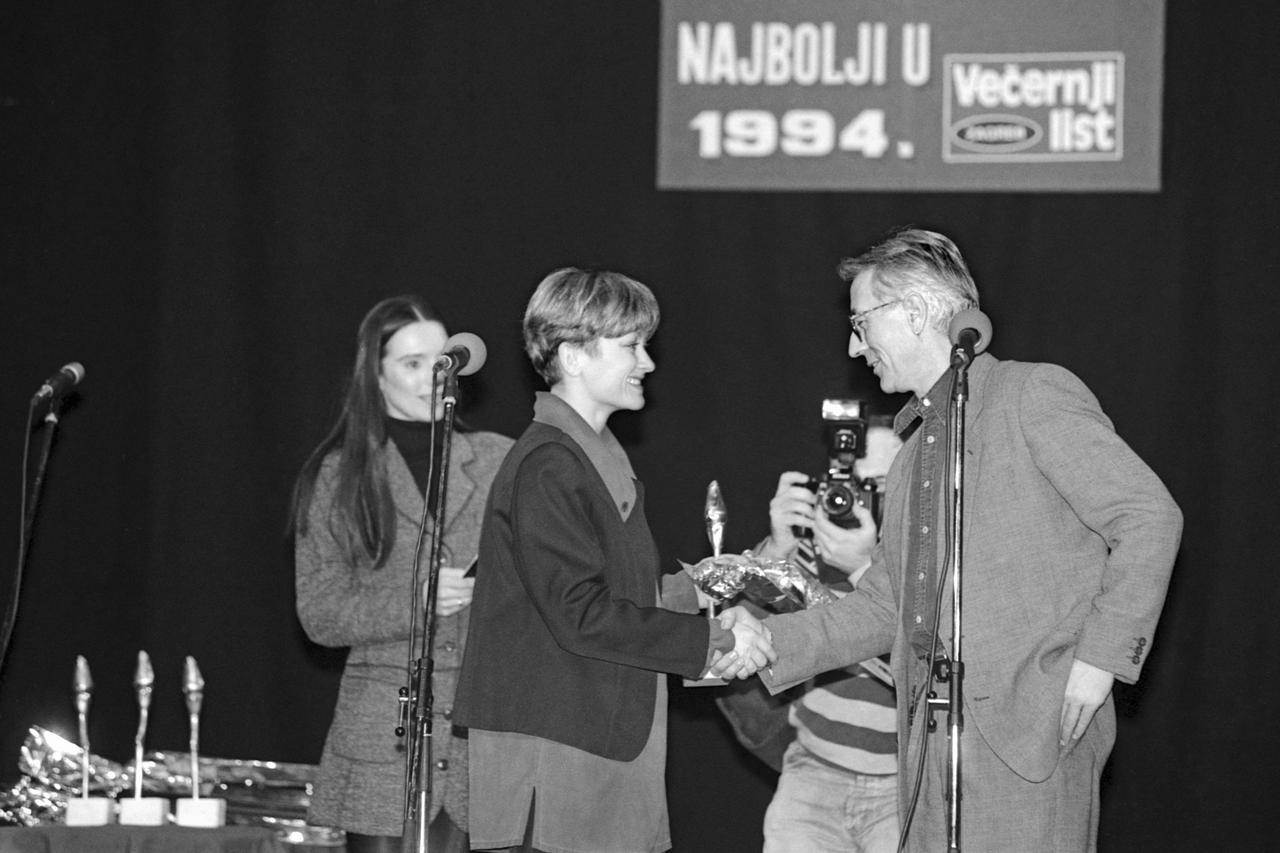 Zagreb: Dodjela nagrada Večernjakova ruža za 1994. godinu, 31.01.1995.