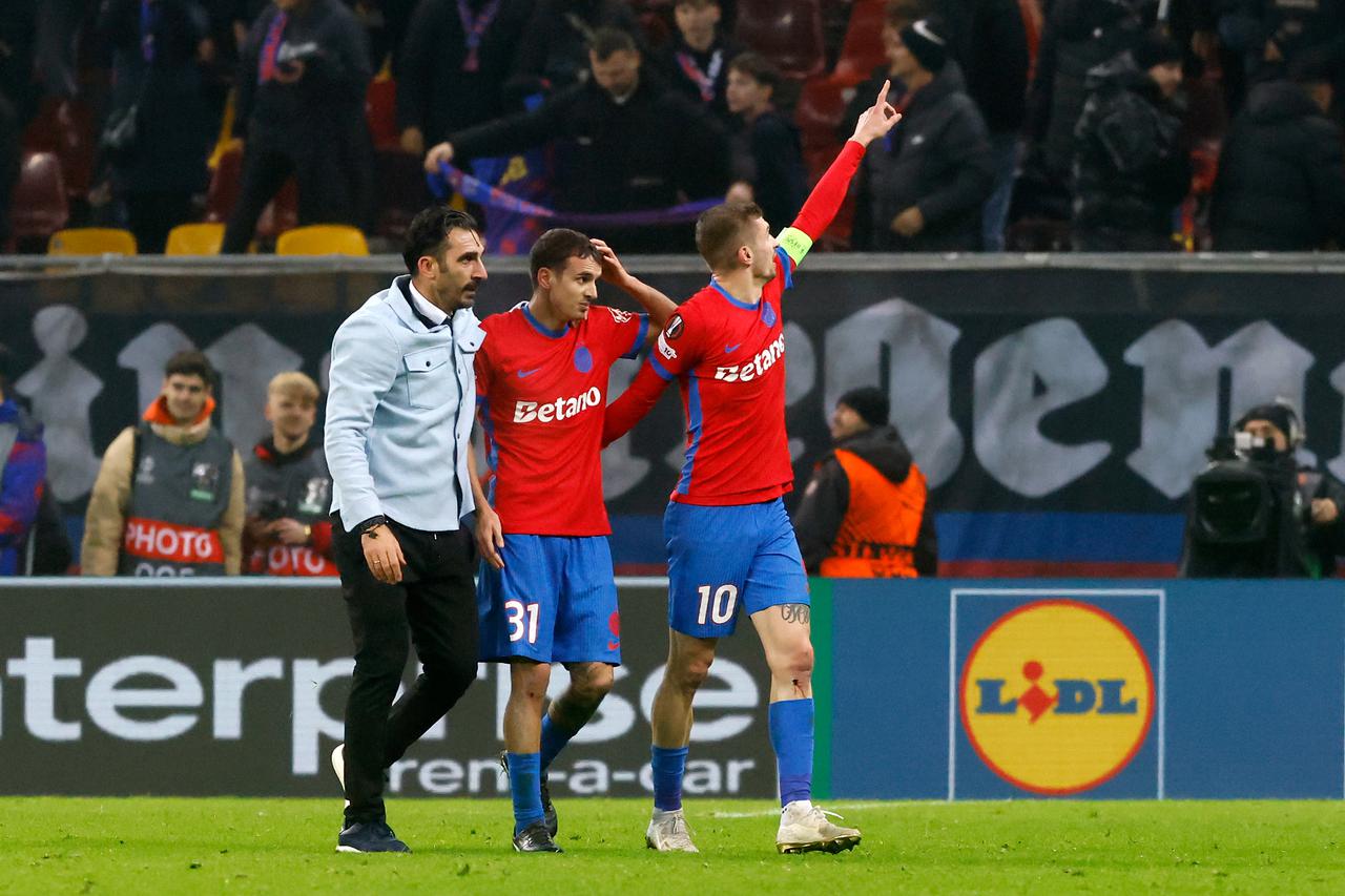 (SP)ROMANIA-BUCHAREST-FOOTBALL-UEFA EUROPA LEAGUE-FCSB VS FEYENOORD