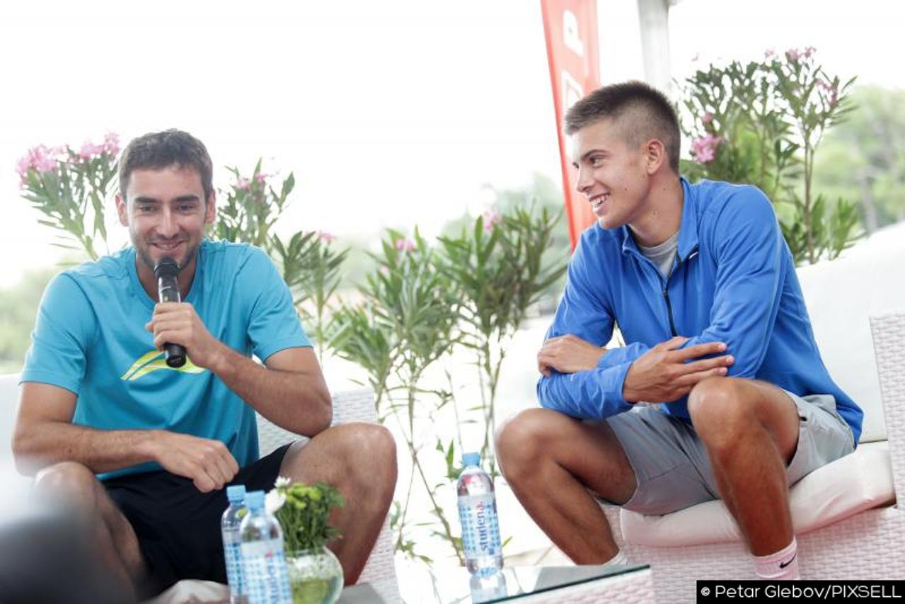 Borna Ćorić i Marin Čilić