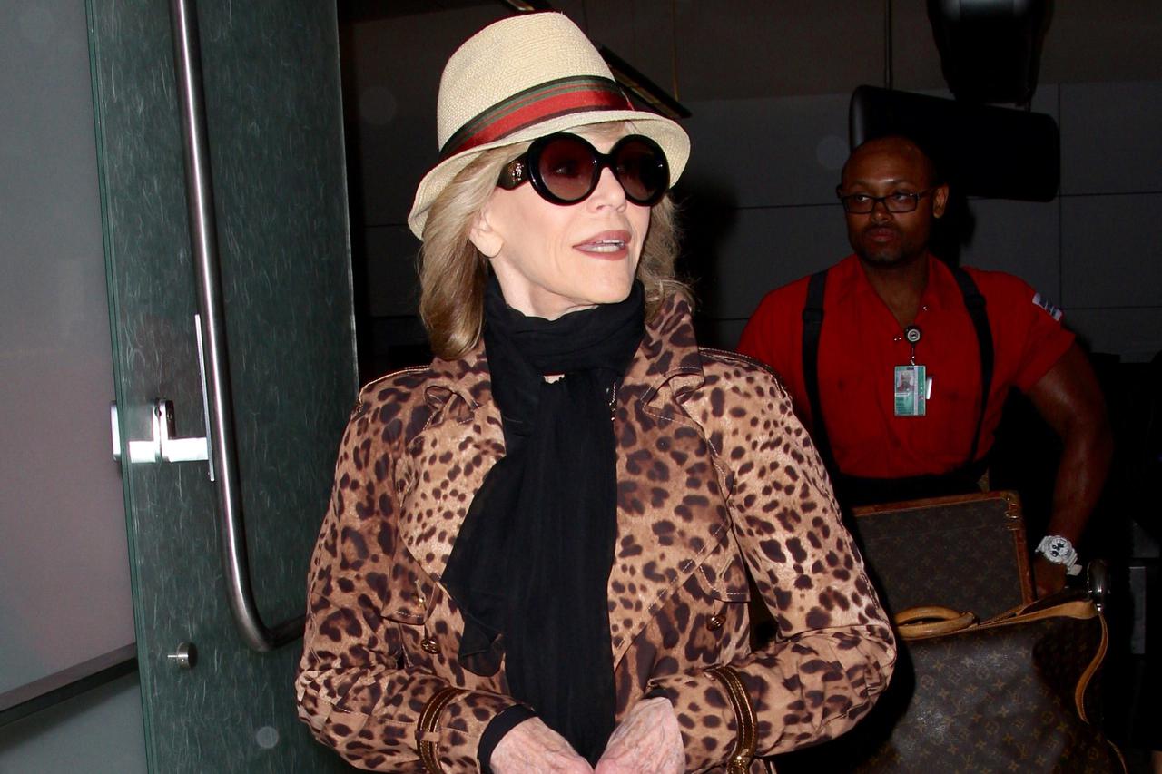 Los Angeles: Jane Fonda  dolazi na LAX aerodrom