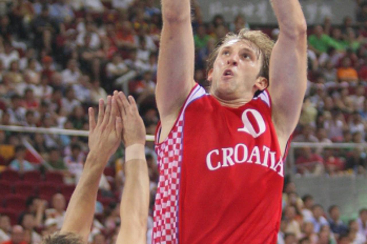 \'20.08.2008., Peking,Kina - Olimpijske igre,cetvrtfinale kosarkaske utakmice izmedu hrvatske i spanjolske.Hrvatska je izgubila rezultatom 59-62.Zoran Planinic. Photo Zeljko Lukunic/24sata \'