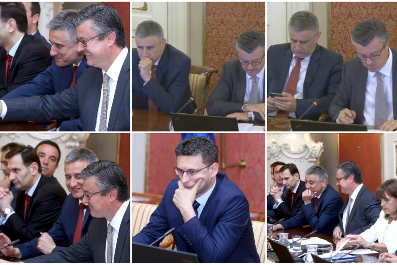 Sjednica Vlade i izrazi lica 