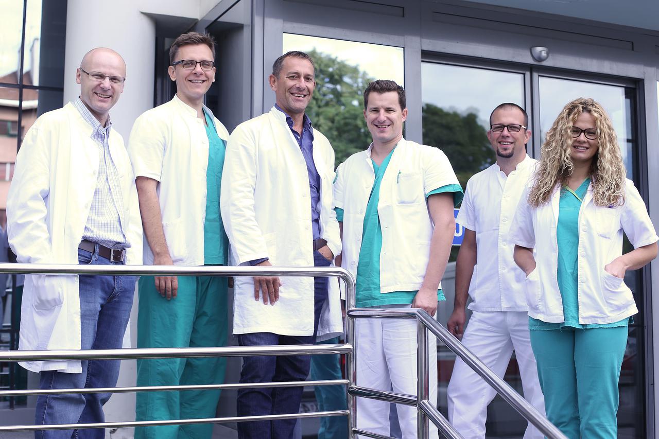 07.09.2015., Zagreb - Lijecnici Odjela za onkologiju s Instituta za tumore s dr. Aleksandrom Milenkovicem.  Photo:c