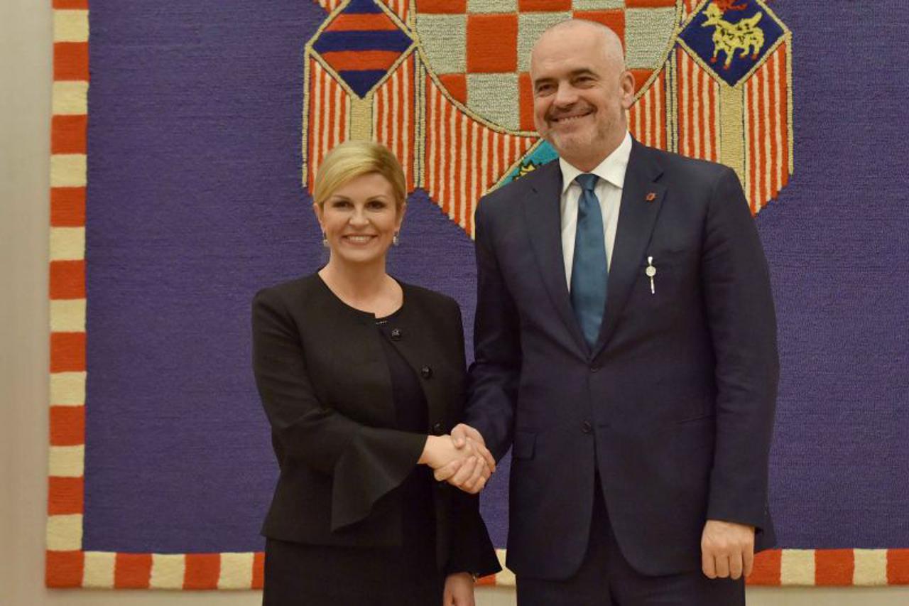 Susret Predsjednice Republike i predsjednika Vlade Republike Albanije