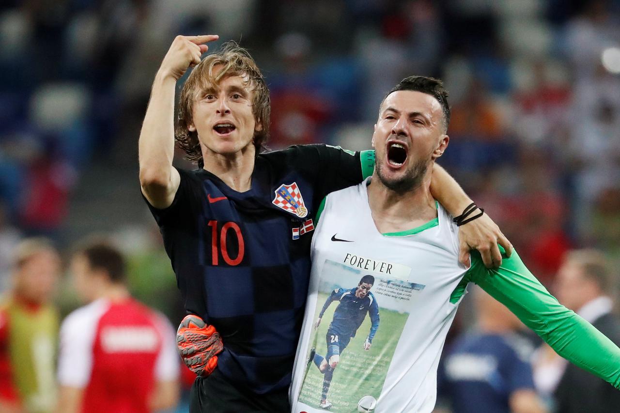 Luka Modrić Danijel Subašić Hrvatska Danska