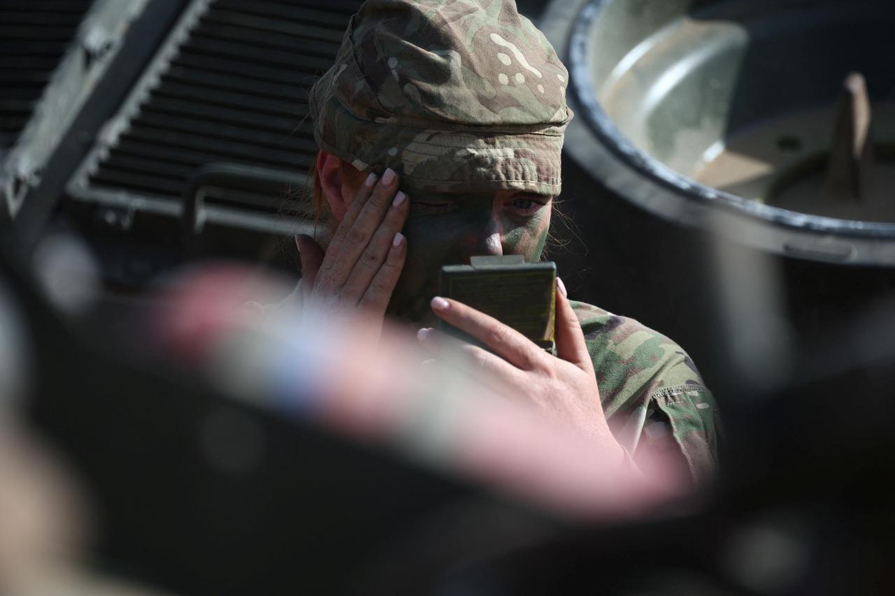 British Army soldiers from the 12th Armoured Brigade Combat Team during Exercise Immediate Response in Drawsko Pomorskie training area