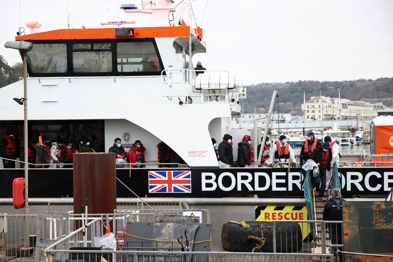Migrants and refugees make the dangerous journey across the English Channel