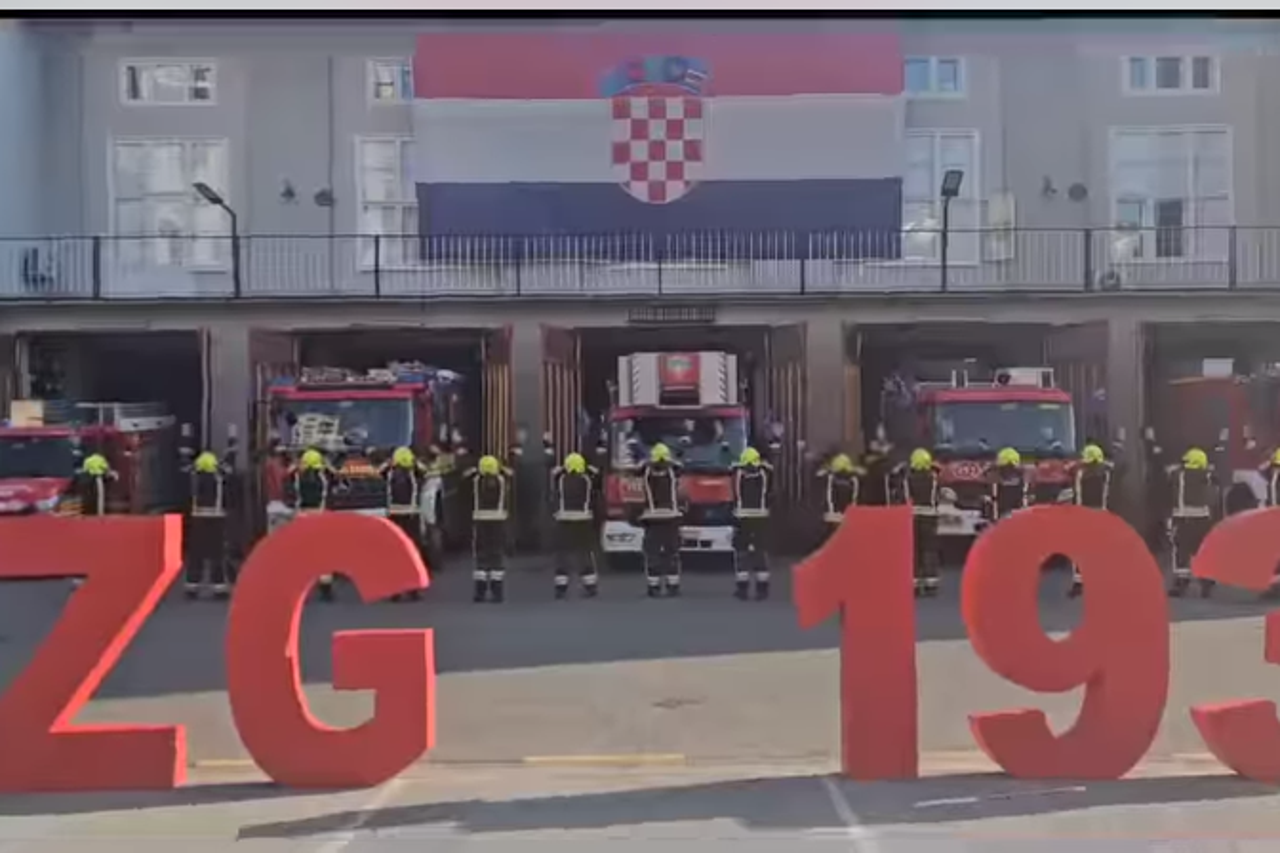 Zagrebački vatrogasci video podrške rukometašima